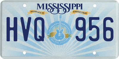 MS license plate HVQ956