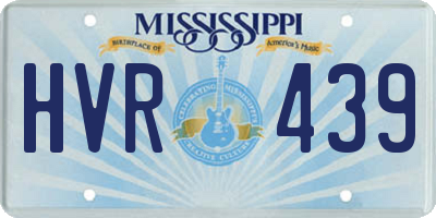 MS license plate HVR439