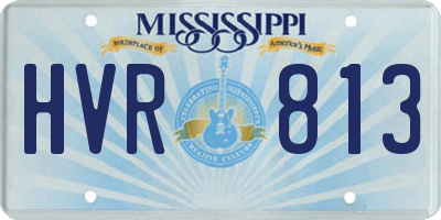 MS license plate HVR813