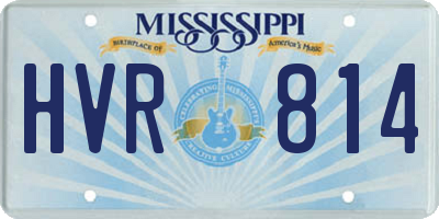MS license plate HVR814