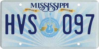 MS license plate HVS097