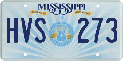 MS license plate HVS273