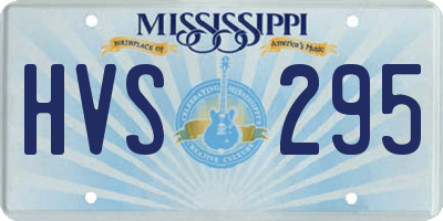 MS license plate HVS295