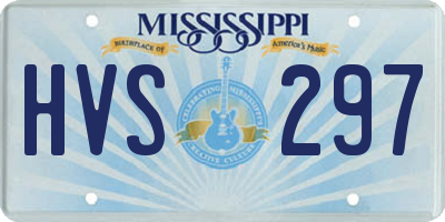 MS license plate HVS297