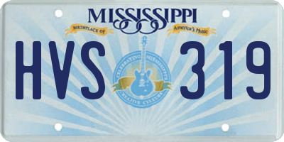 MS license plate HVS319
