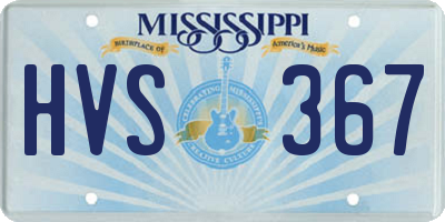 MS license plate HVS367