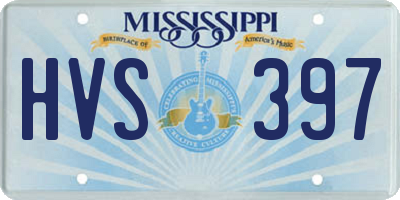 MS license plate HVS397