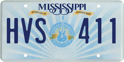 MS license plate HVS411