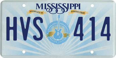 MS license plate HVS414
