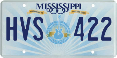 MS license plate HVS422