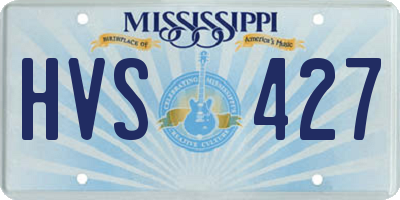 MS license plate HVS427