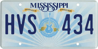 MS license plate HVS434
