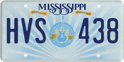 MS license plate HVS438