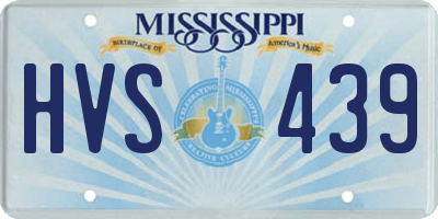 MS license plate HVS439