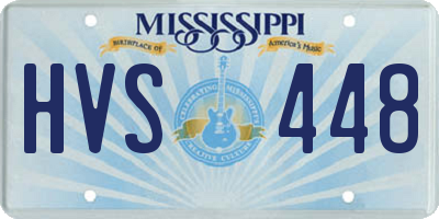 MS license plate HVS448