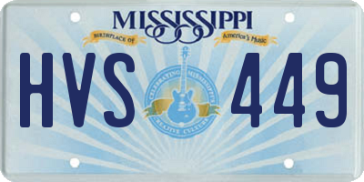 MS license plate HVS449