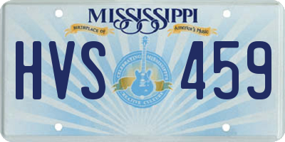 MS license plate HVS459