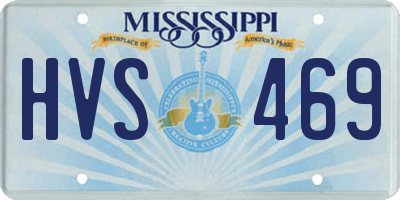 MS license plate HVS469