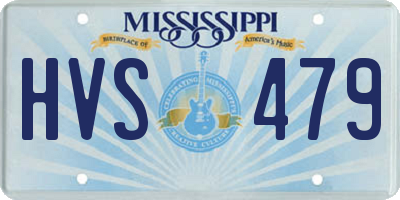MS license plate HVS479