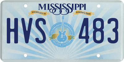 MS license plate HVS483