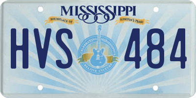 MS license plate HVS484