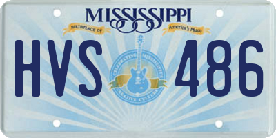 MS license plate HVS486