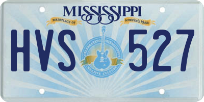 MS license plate HVS527