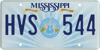 MS license plate HVS544