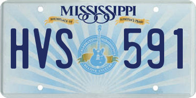 MS license plate HVS591
