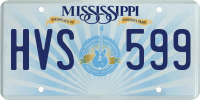 MS license plate HVS599