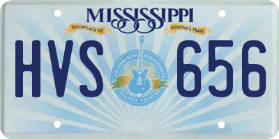 MS license plate HVS656
