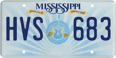 MS license plate HVS683
