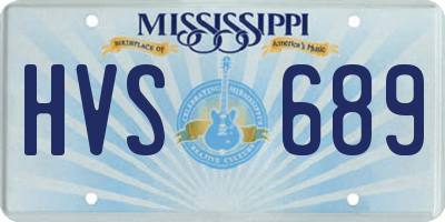 MS license plate HVS689