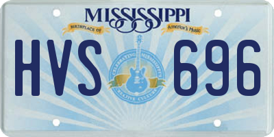 MS license plate HVS696