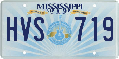 MS license plate HVS719