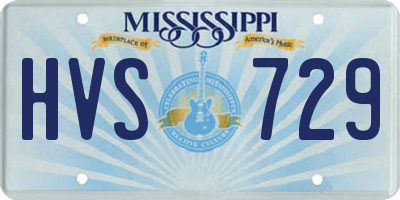 MS license plate HVS729