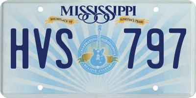 MS license plate HVS797