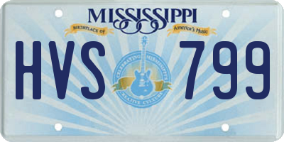 MS license plate HVS799