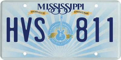 MS license plate HVS811