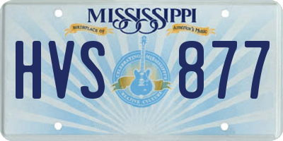 MS license plate HVS877