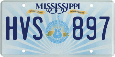 MS license plate HVS897
