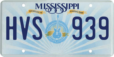 MS license plate HVS939