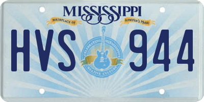 MS license plate HVS944