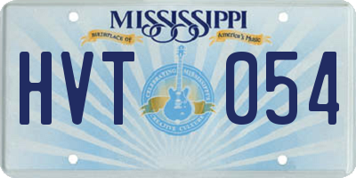 MS license plate HVT054