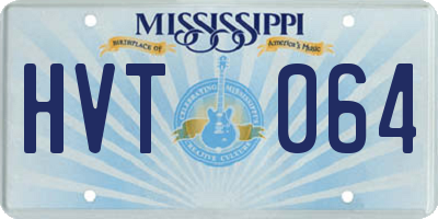 MS license plate HVT064
