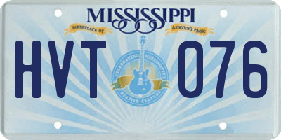 MS license plate HVT076