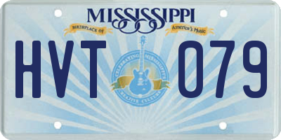 MS license plate HVT079