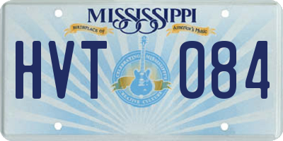 MS license plate HVT084