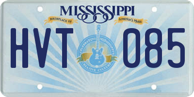 MS license plate HVT085