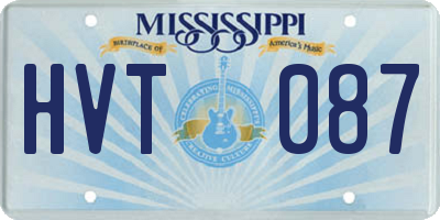 MS license plate HVT087